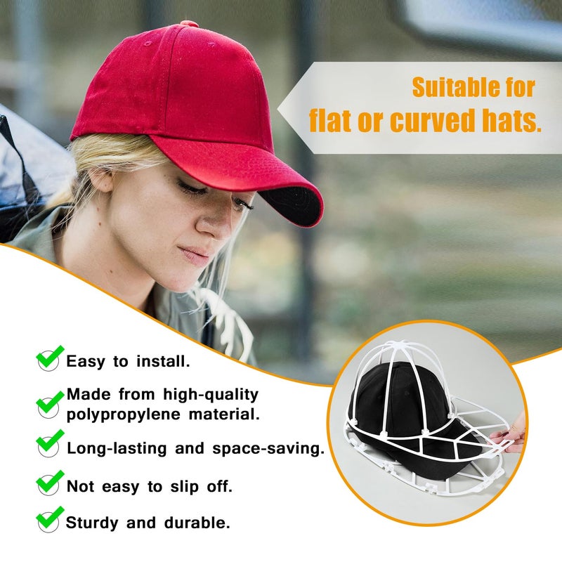 Mountain guest 1-Pack Hat Washer Cage for Washing Machine,Baseball Cap Washing Cage Hat Cleaner - Image 4
